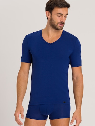 Hanro Undershirt 'Natural Function' in Blue: front