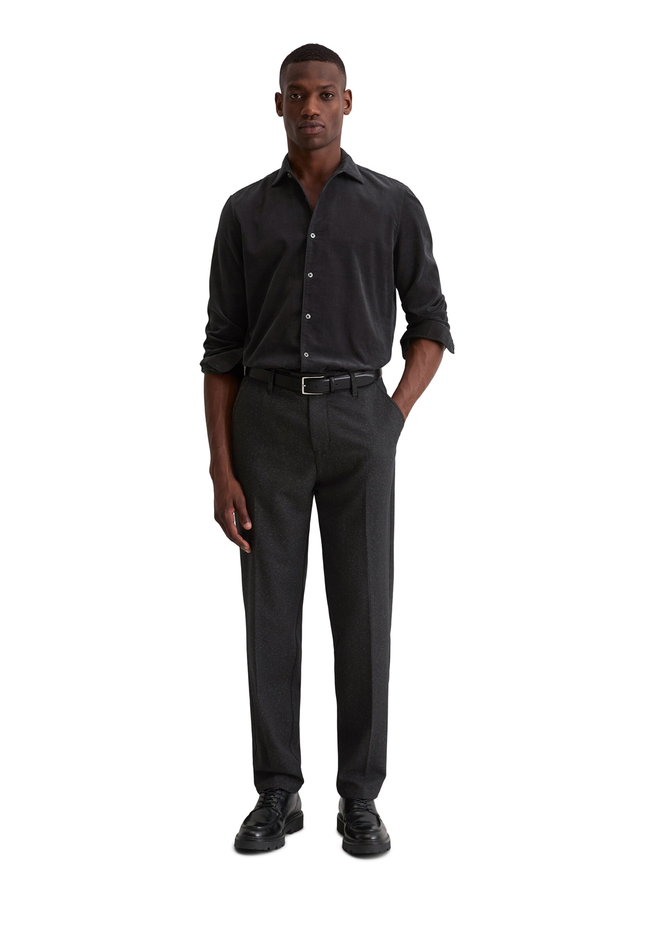 Marc O'Polo Slim Fit Hemd in Schwarz