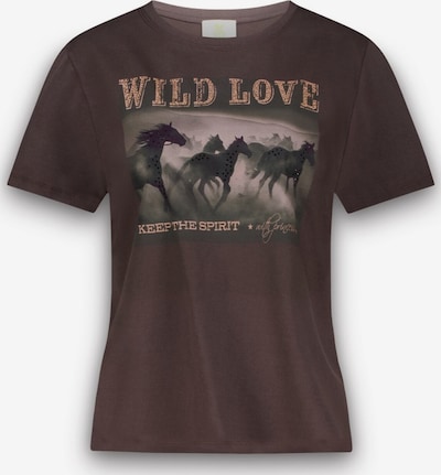PRINCESS GOES HOLLYWOOD Shirt 'Wild Love' in XS in Beige / Brown / Black, Item view