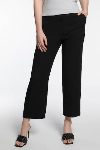 Ulla Popken Regular Pants in Black: front