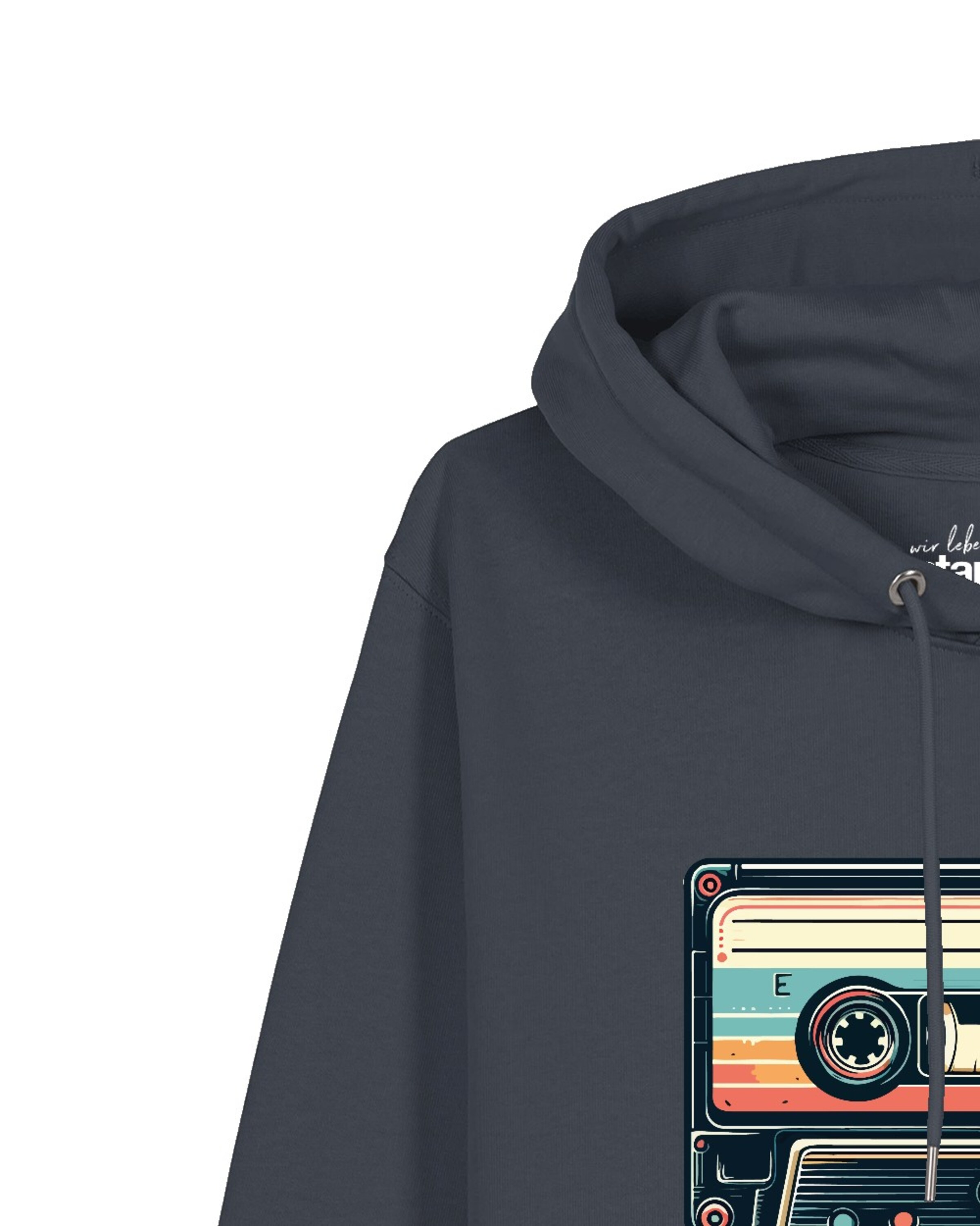 Watapparel Sweatshirt 'Retro Kassette' in Grijs