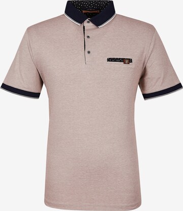 Leif Nelson T-Shirt Polo in Beige: predná strana