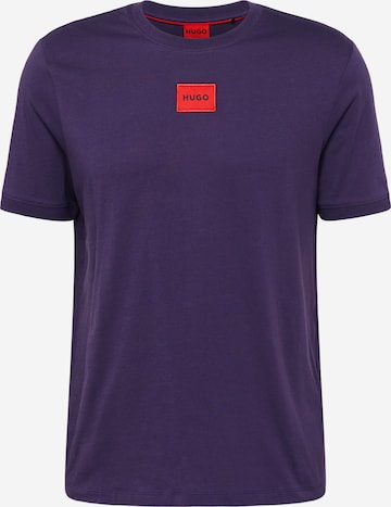 HUGO Shirt 'Diragolino' in Purple: front