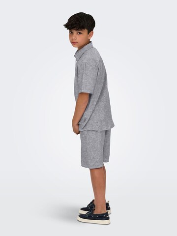 Coupe slim Chemise 'OSJCaiden' Only & Sons Junior en gris