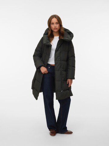 VERO MODA Zimní kabát – zelená
