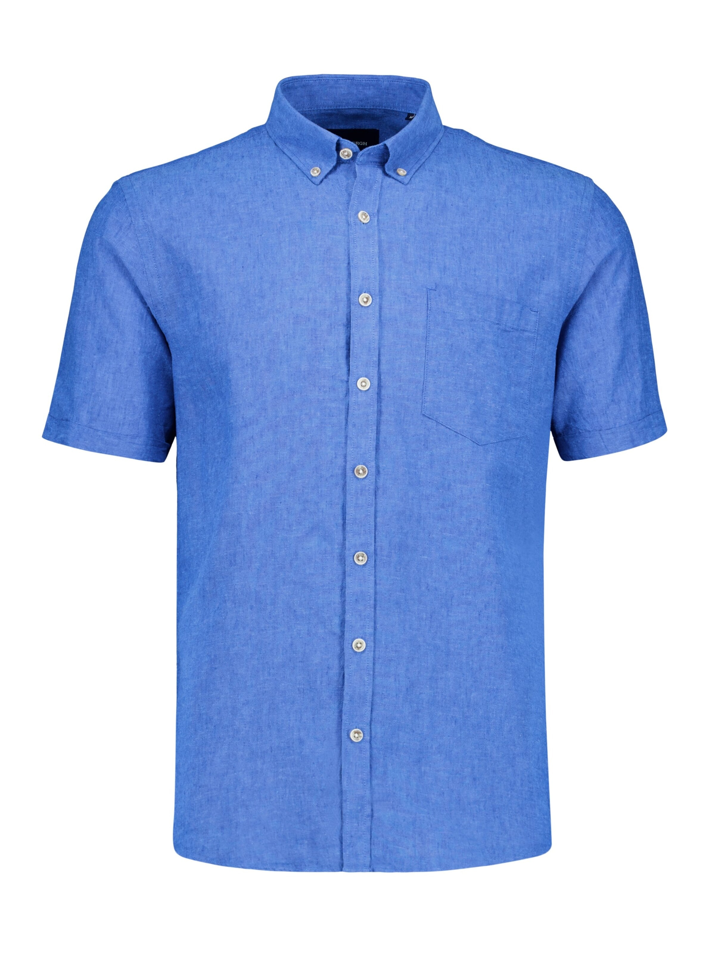 Coupe regular Chemise Lindbergh en bleu : devant