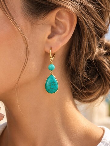 Alster Herz - Pendientes 'POSITANO' en azul