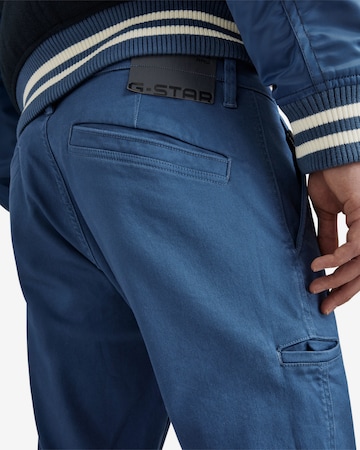 Skinny Pantalon chino G-Star RAW en bleu