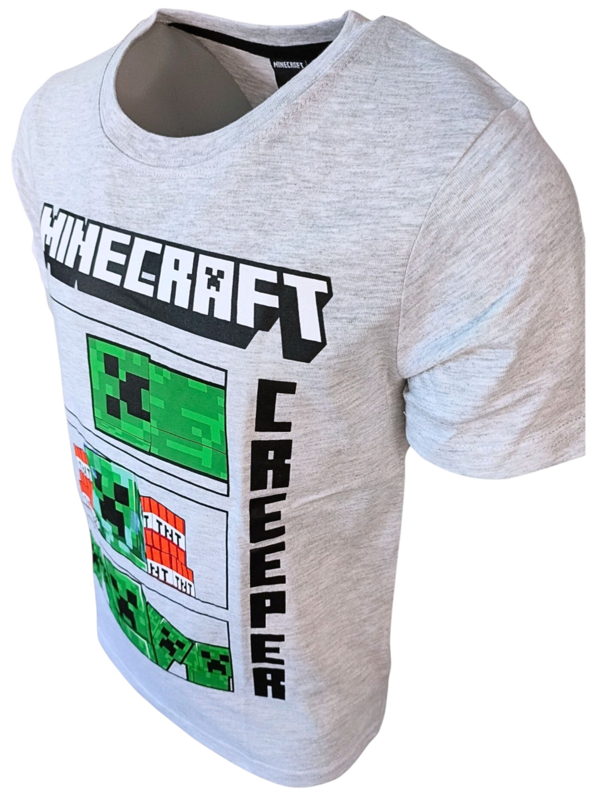 Minecraft Shirt 'Minecraft Creeper' in Grey