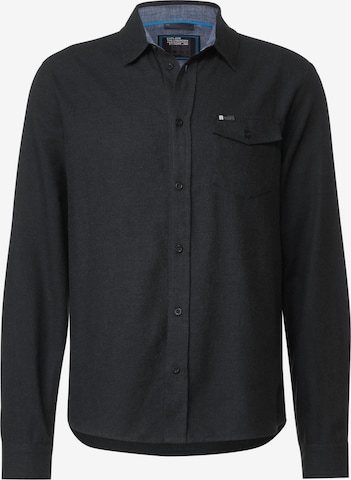 Street One MEN Button Up Shirt in Grey: front