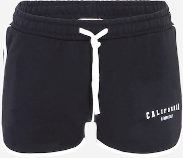Regular Pantalon 'DESTINATION' AÉROPOSTALE en noir : devant