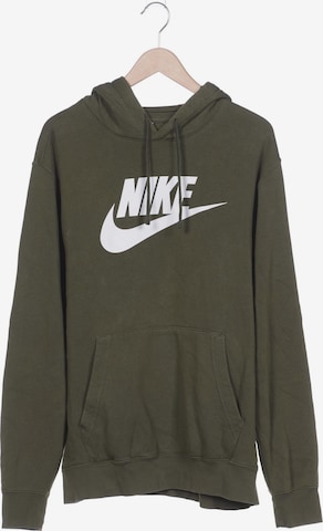 NIKE Sweatshirt & Zip-Up Hoodie in XL in Green: front