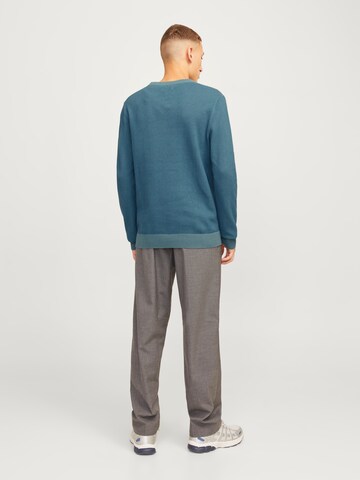 JACK & JONES Sweater 'JJEGlobe' in Blue
