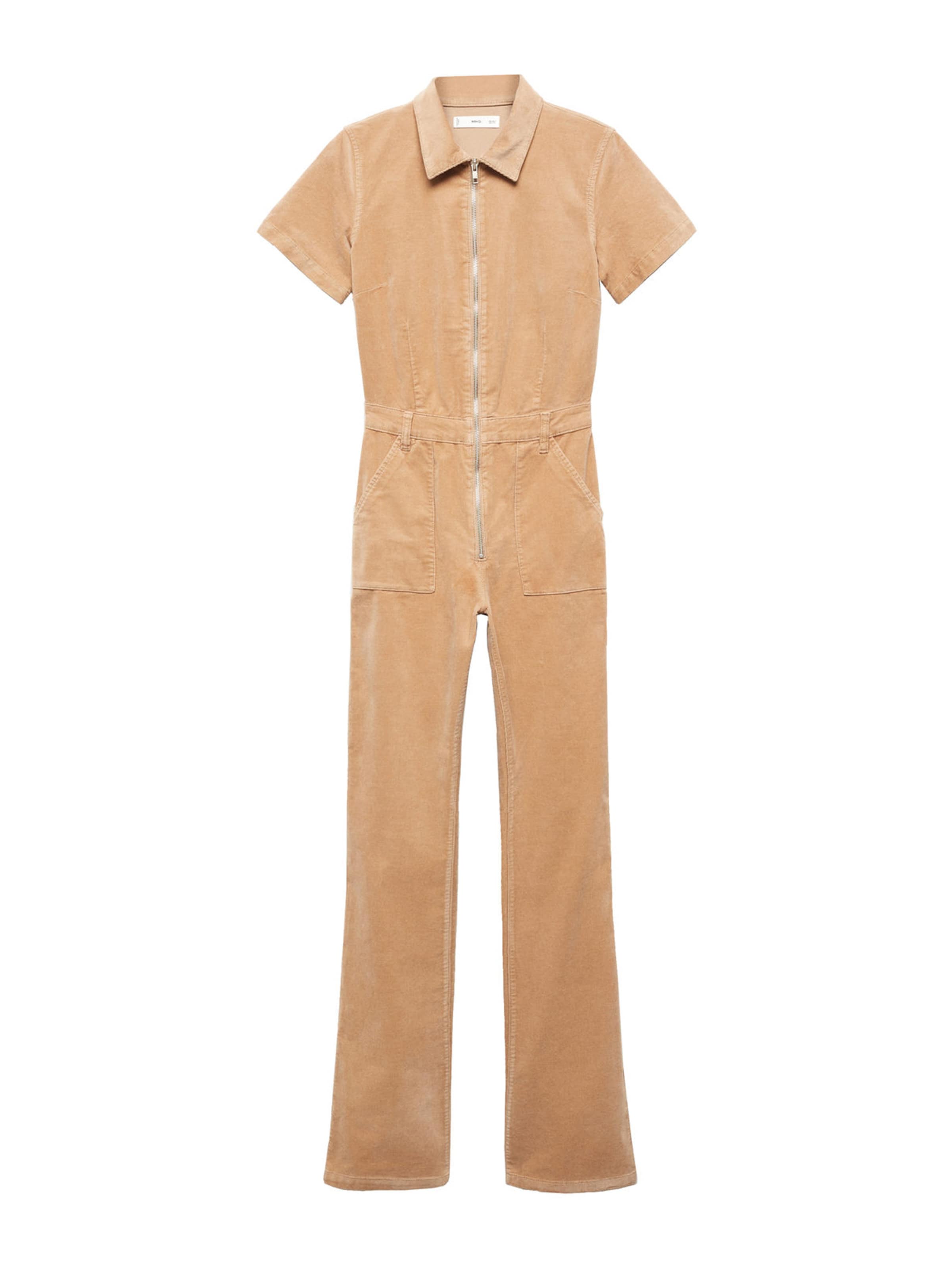 MANGO Jumpsuit 'Iggyp' in Bruin: voorkant