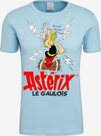 LOGOSHIRT T-Shirt Asterix Magic Poison in Blau: predná strana