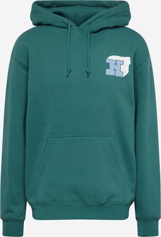 HUF Sweatshirt 'Morex' i grønn: forside