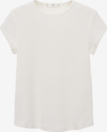 Tricou 'JANI' de la MANGO pe alb: față