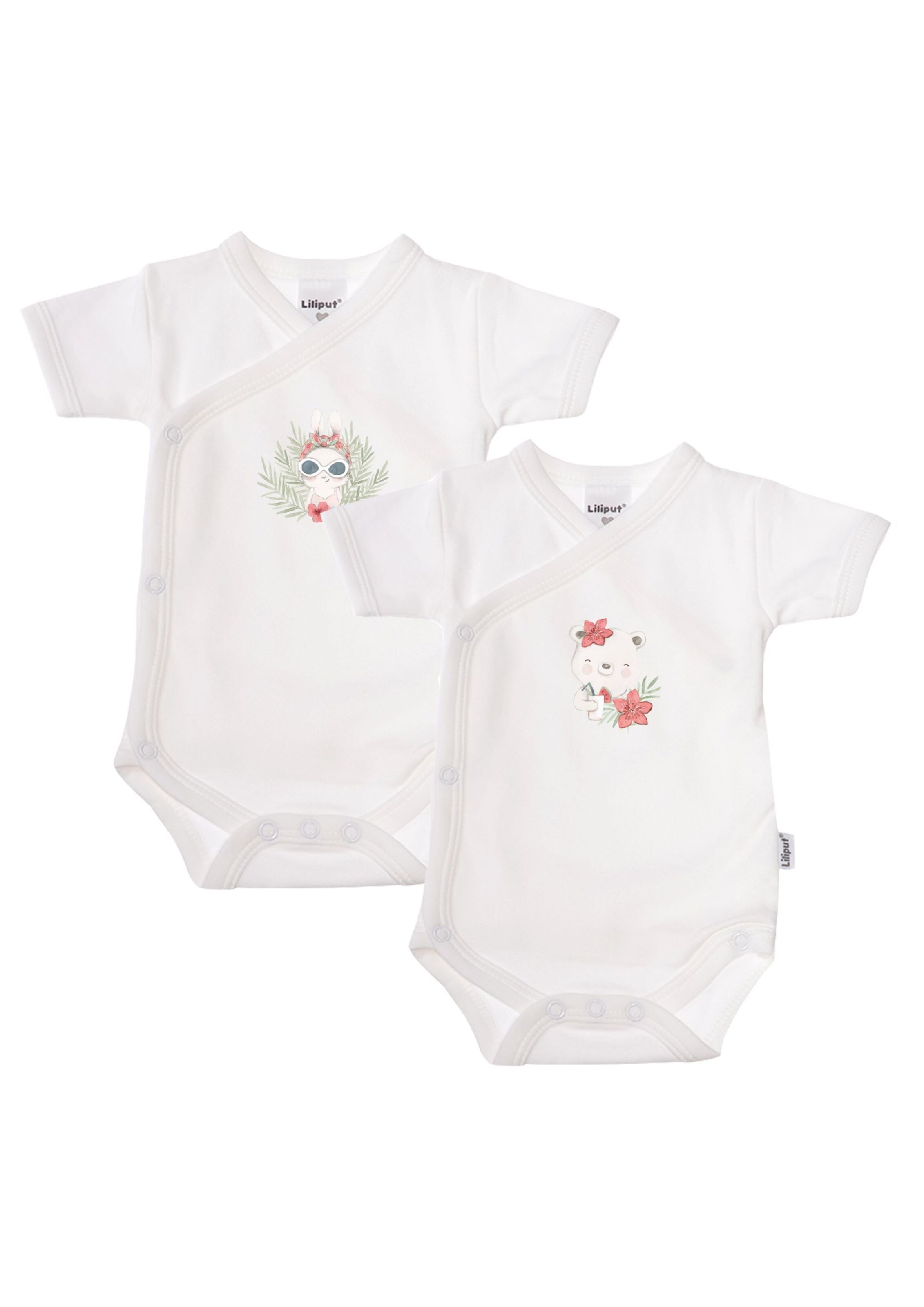 LILIPUT Romper/Bodysuit 'Tropical Bunny' in Mixed colors: front