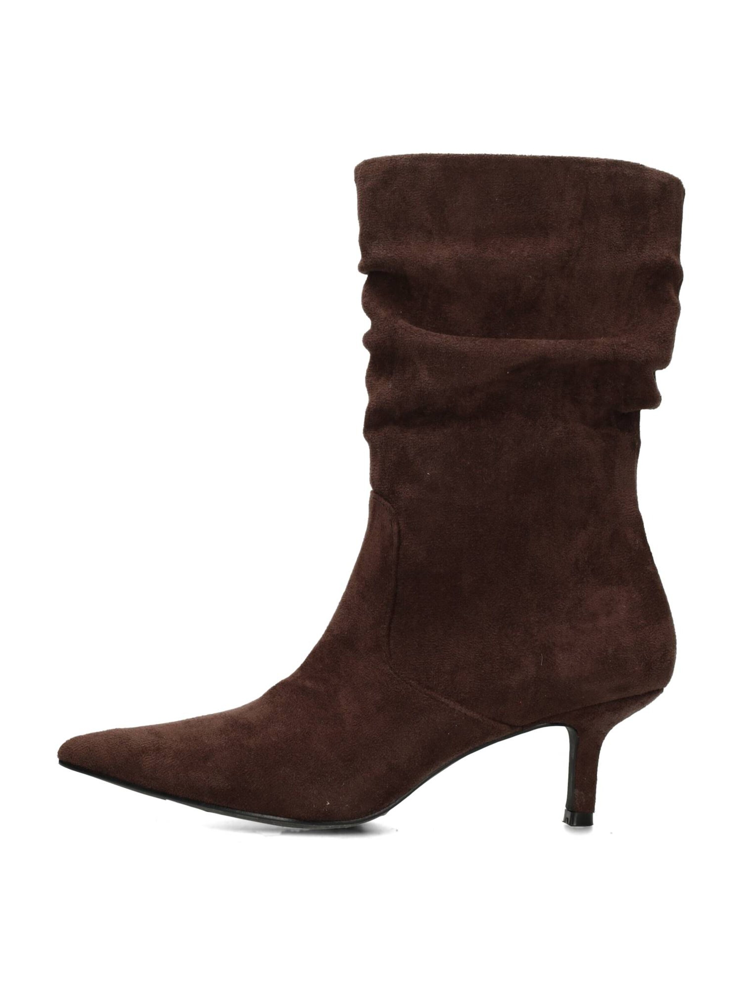Boots 'Ellie' POSH by Poelman en marron : devant