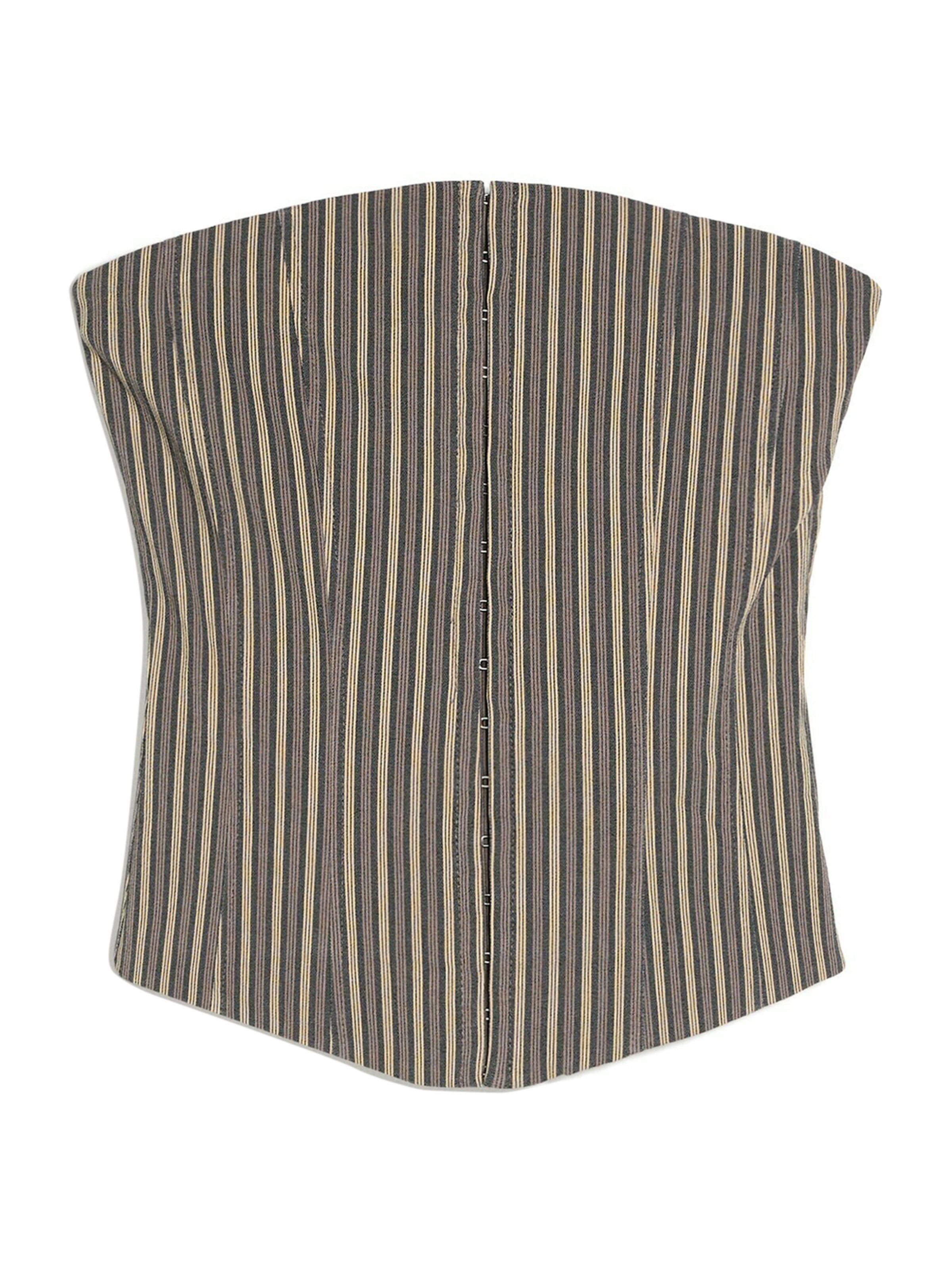 Bershka Top in XS in champagner / grau / mauve, Produktansicht
