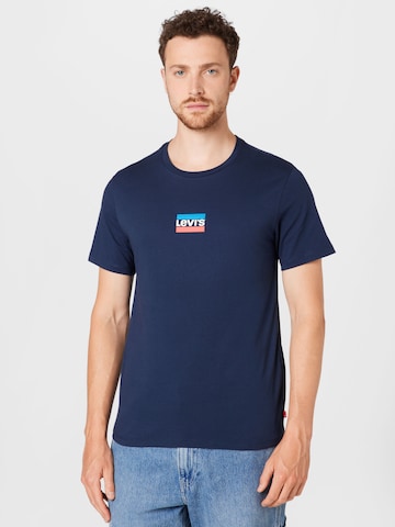 LEVI'S ® Szabványos Póló - kék: elől