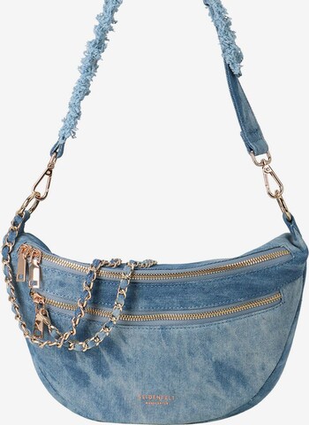 Seidenfelt Manufaktur Shoulder Bag 'Meldal' in Blue: front