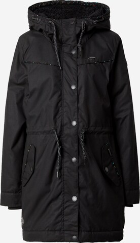 Ragwear Winter Parka 'CANNY' in Black: front