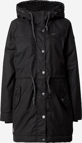 Ragwear Winter parka 'CANNY' in Black: front