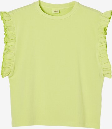 T-Shirt s.Oliver en vert : devant