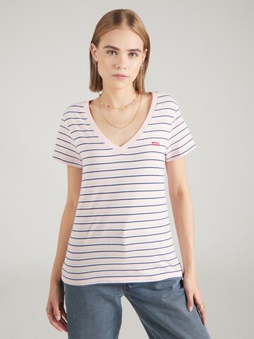 LEVI'S ® Shirt 'Perfect Vneck' in Weiß: predná strana