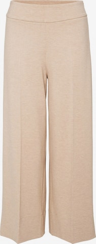 OPUS Trousers with creases 'Misha' in Brown: front