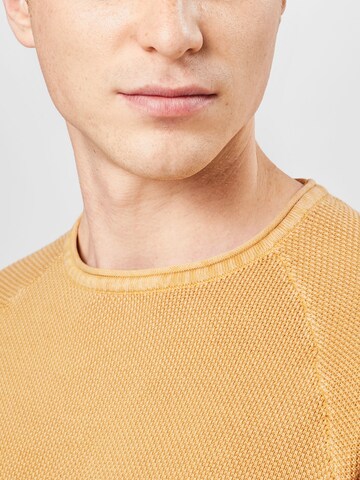 Key Largo Regular fit Sweater 'Thomas' in Yellow