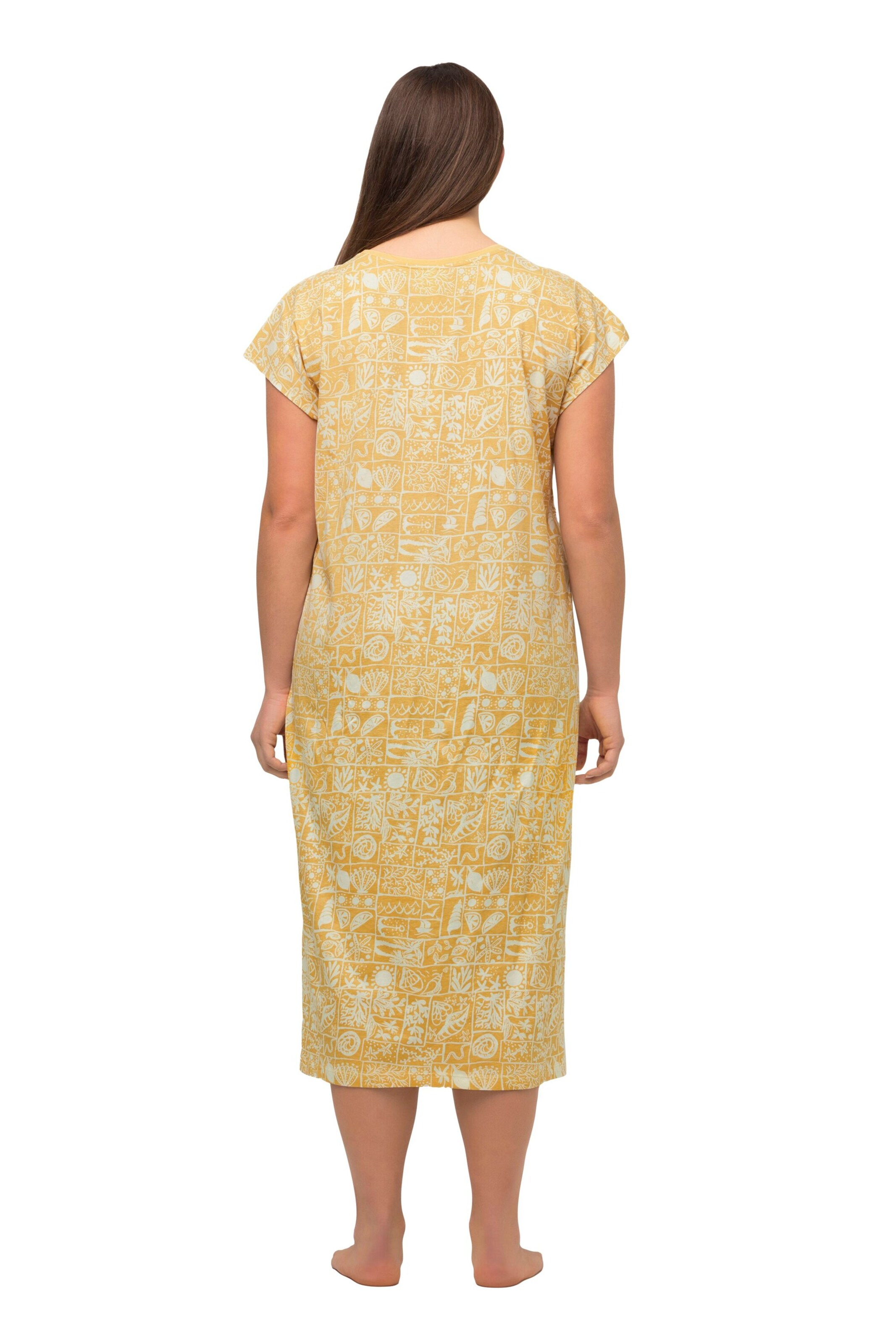 Ulla Popken Nachthemd in Gelb