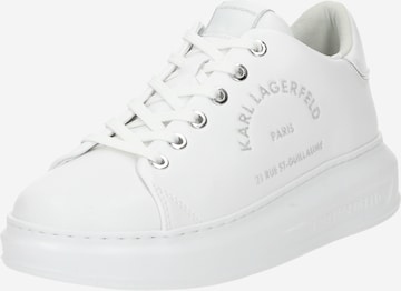 Karl Lagerfeld Platform trainers in White: front