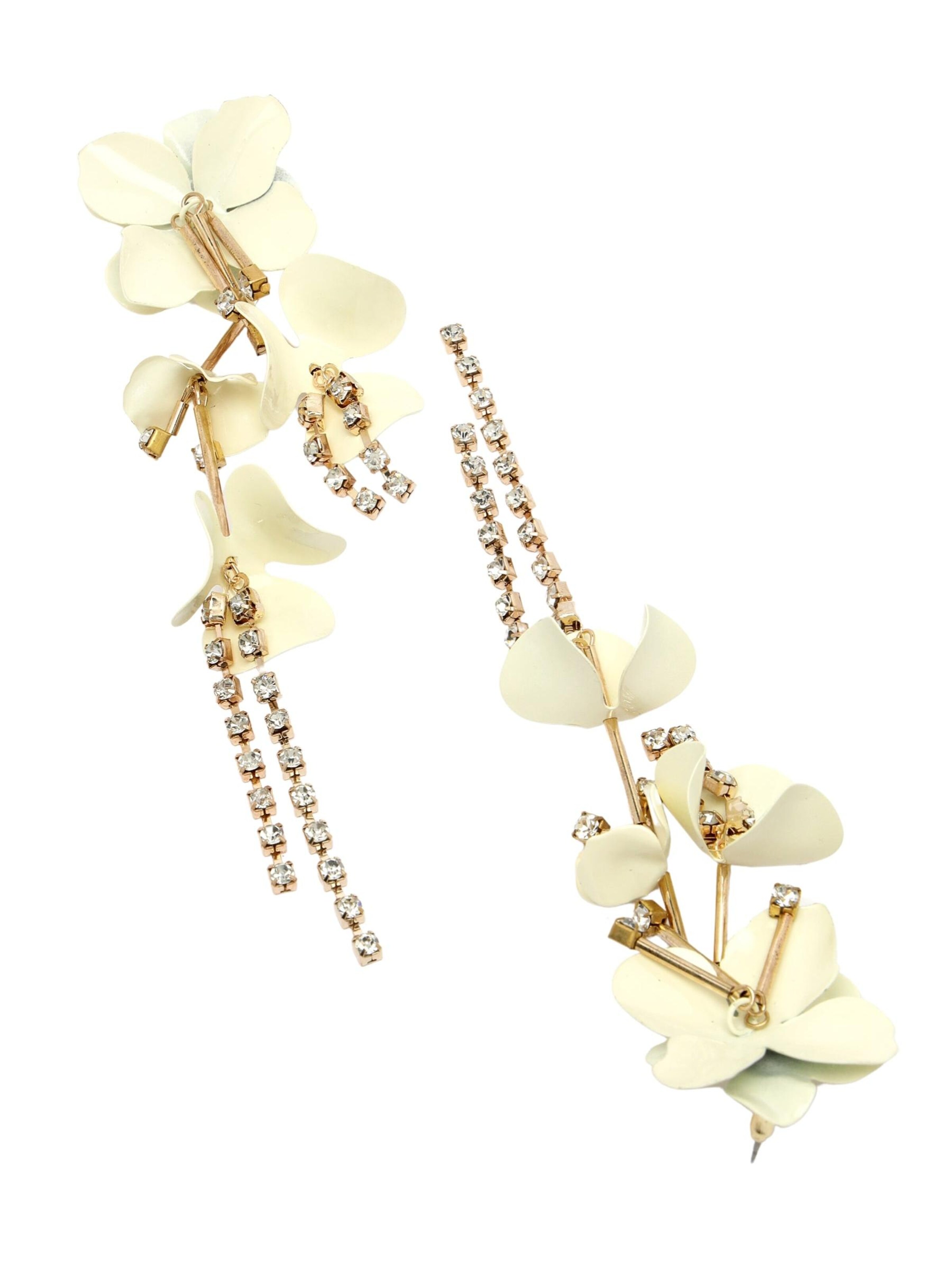 Boucles d'oreilles 'Bettinaia' AVANT-GARDE PARIS en blanc