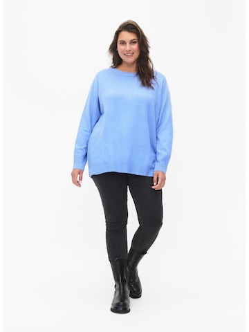Zizzi Sweater 'Sunny' in Blue
