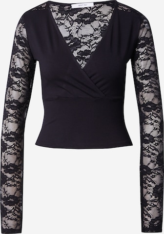 ABOUT YOU Shirt 'Eliza' in Zwart: voorkant