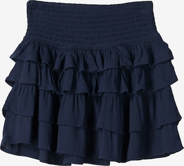 BershkaSuknja - plava boja: prednji dio