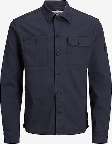 JACK & JONES Button Up Shirt 'Ben' in Blue: front