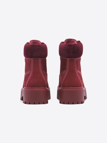 TIMBERLAND Lace-up bootie 'Stone Street' in Red