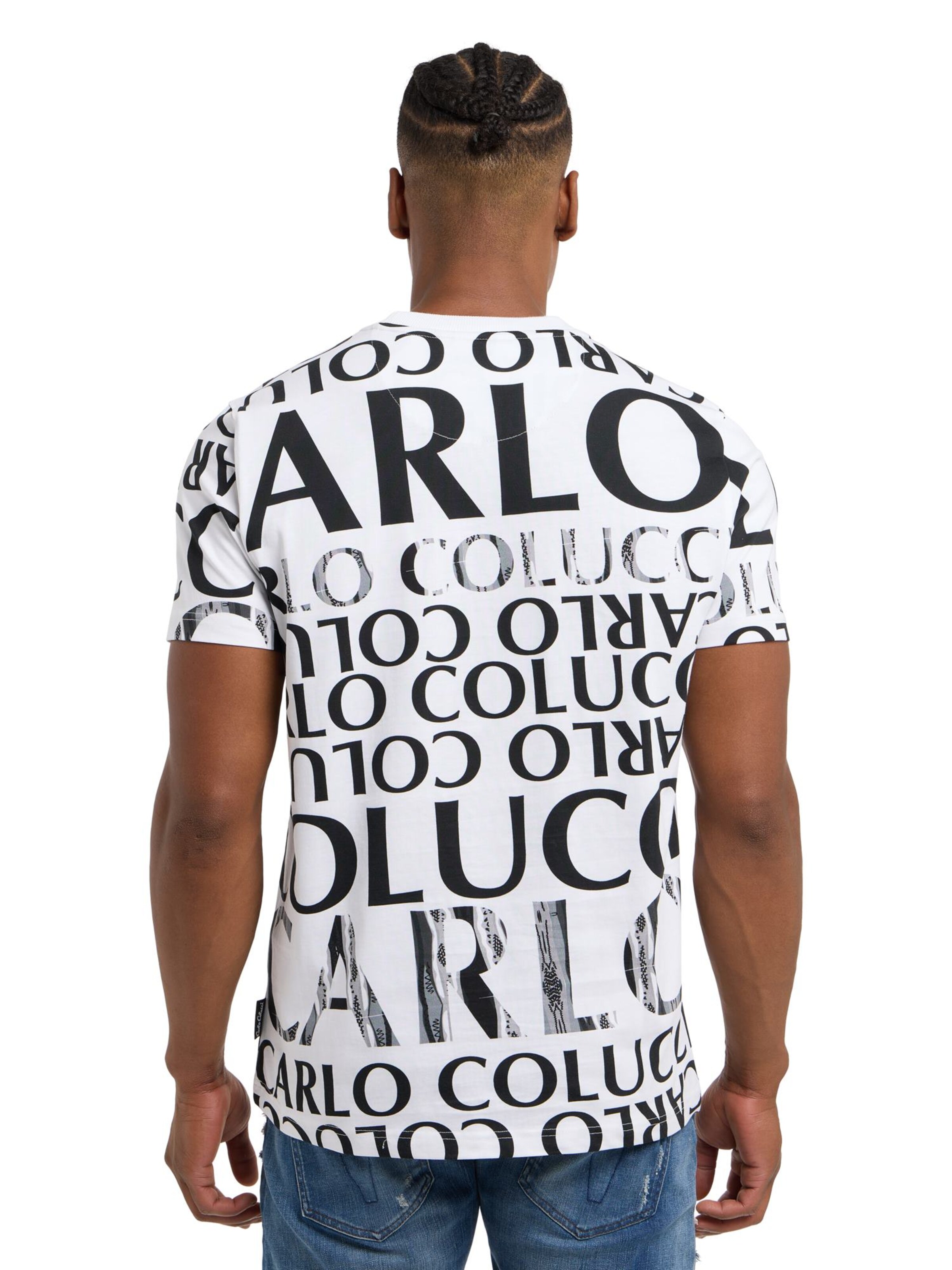 Carlo Colucci Koszulka 'Dindo' w kolorze biały