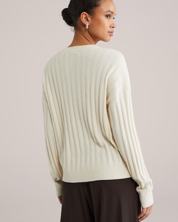 WE Fashion Свитер в Белый