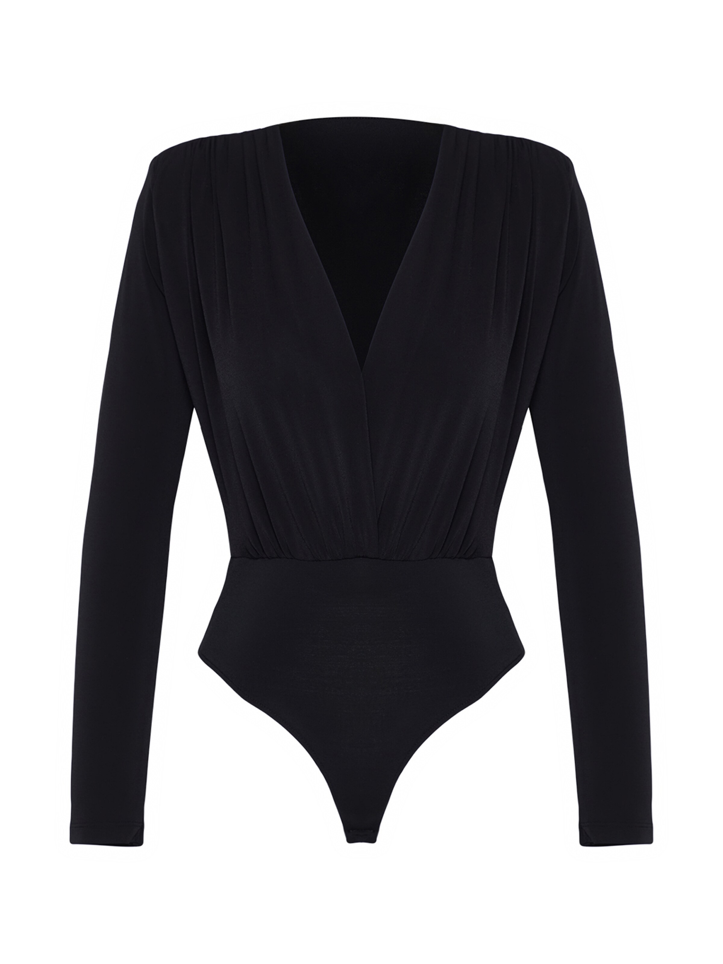 melns Trendyol Bodijs: no priekšpuses