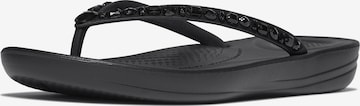 FitFlop Zehentrenner in Schwarz: Vorderseite