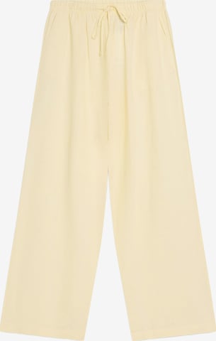 Bershka Spodnie w kolorze żółty: przód