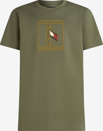 TOMMY HILFIGER Póló - zöld: elől