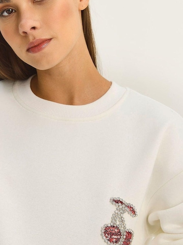 Felpa di Bianco Lucci in bianco