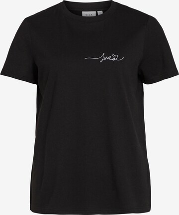 T-shirt 'PURE LOVE' VILA en noir : devant