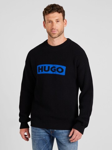 HUGO Trui 'Seylo' in Zwart: voorkant