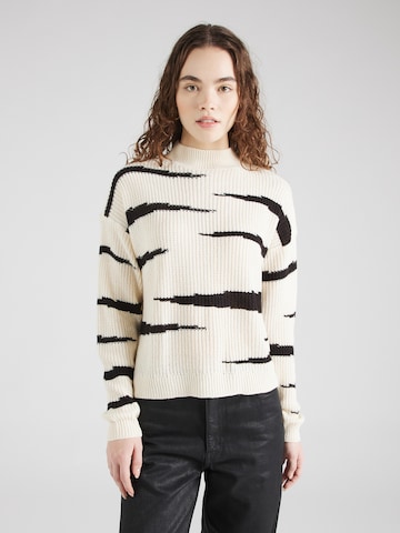 Pull-over 'LUANA' VILA en beige : devant